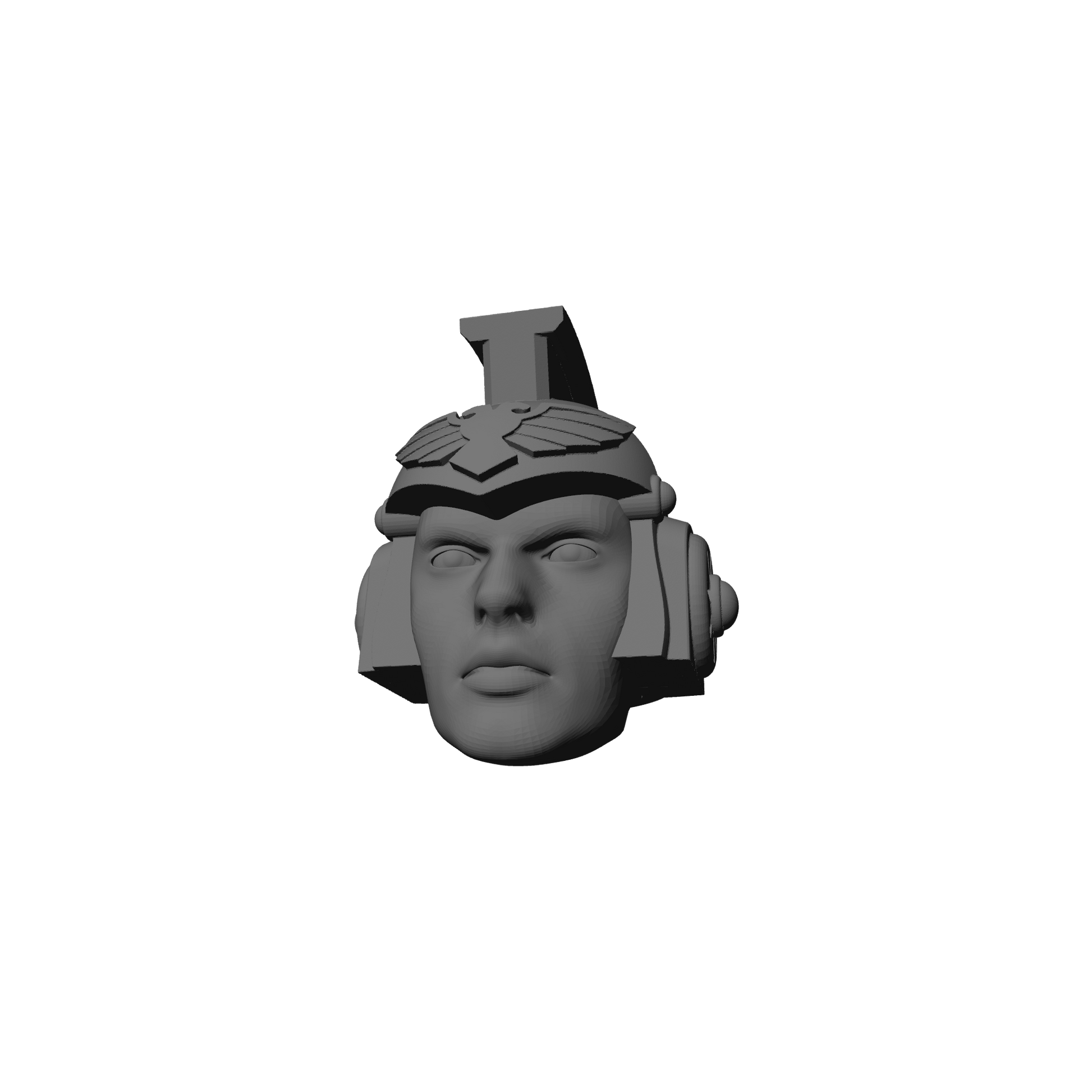 Mobile Infantry Guard Hero of the Guard custom resin head swap compatible with G.I. Joe Classified Series 6-inch 1:12 scale action figures.
