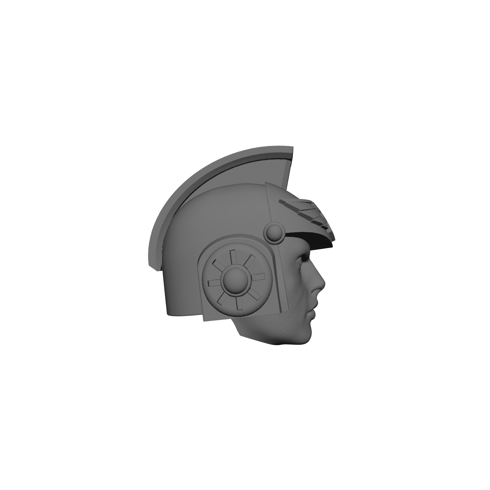 Mobile Infantry Guard Hero of the Guard custom resin head swap compatible with G.I. Joe Classified Series 6-inch 1:12 scale action figures.