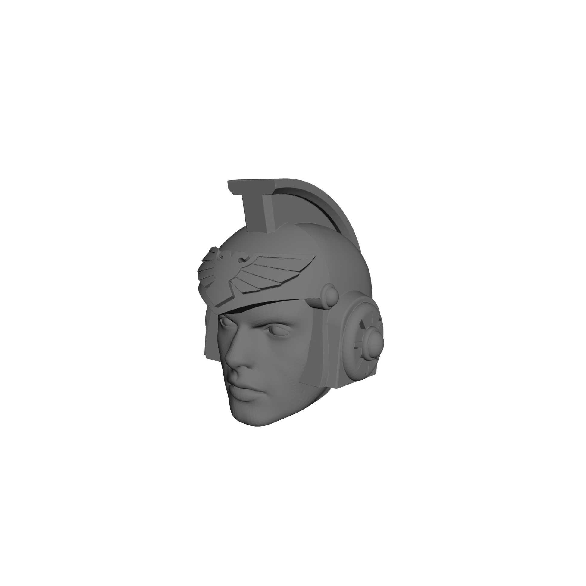 Mobile Infantry Guard Hero of the Guard custom resin head swap compatible with G.I. Joe Classified Series 6-inch 1:12 scale action figures.