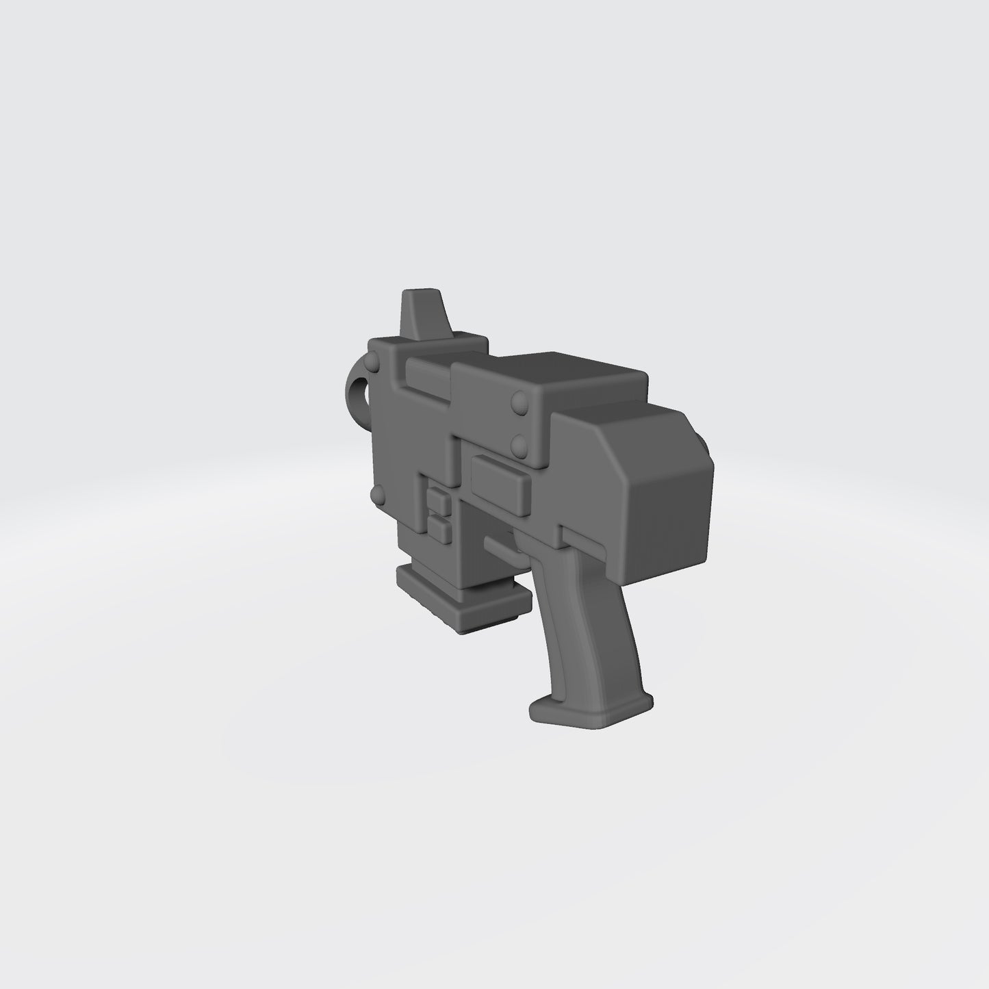 Mobile Infantry Guard Striker Pistol custom resin weapon compatible with G.I. Joe Classified, Action Force, and other 1:12 scale action figures.