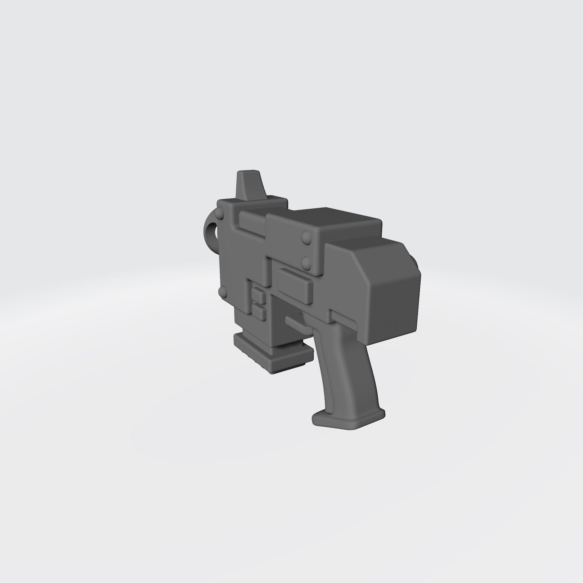 Mobile Infantry Guard Striker Pistol custom resin weapon compatible with G.I. Joe Classified, Action Force, and other 1:12 scale action figures.
