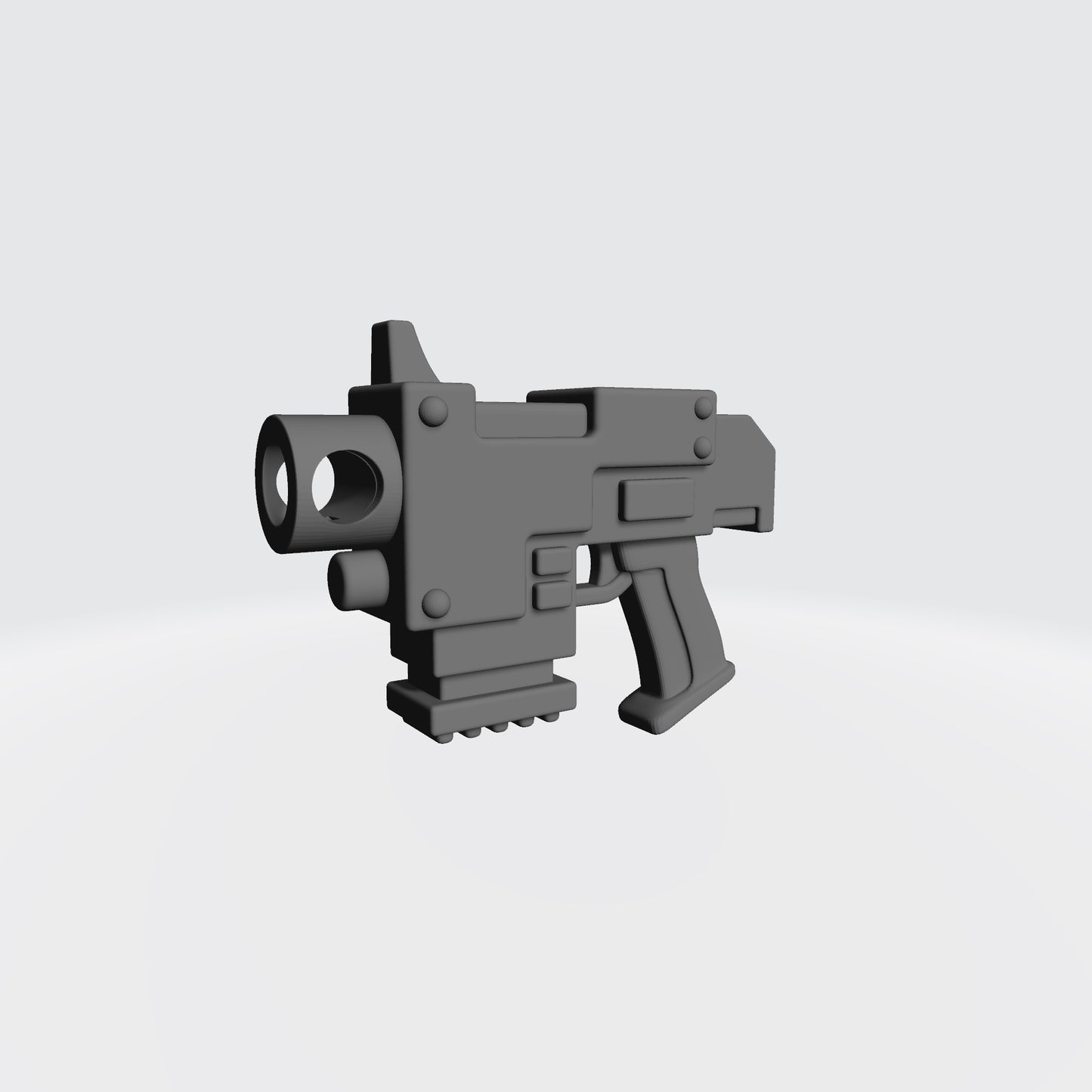 Mobile Infantry Guard Striker Pistol custom resin weapon compatible with G.I. Joe Classified, Action Force, and other 1:12 scale action figures.