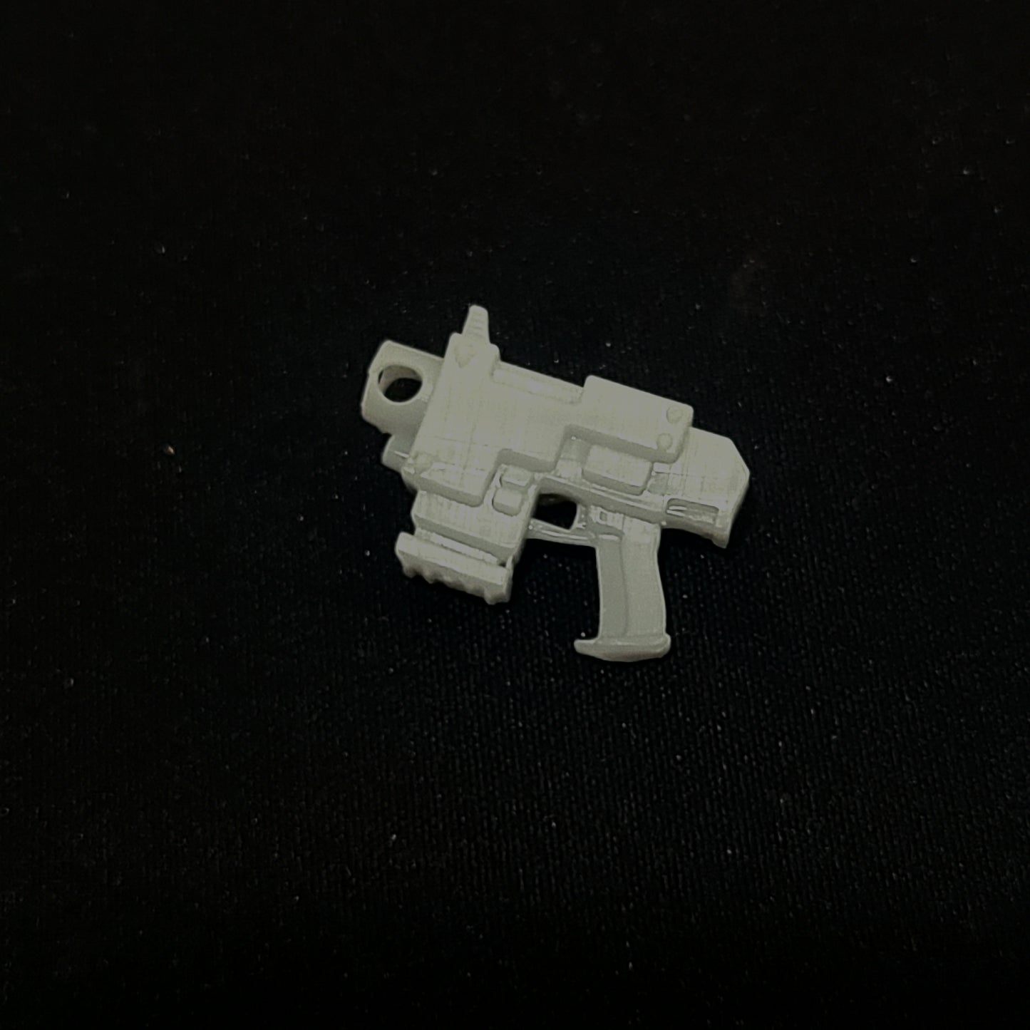 Mobile Infantry Guard Striker Pistol custom resin weapon compatible with G.I. Joe Classified, Action Force, and other 1:12 scale action figures.