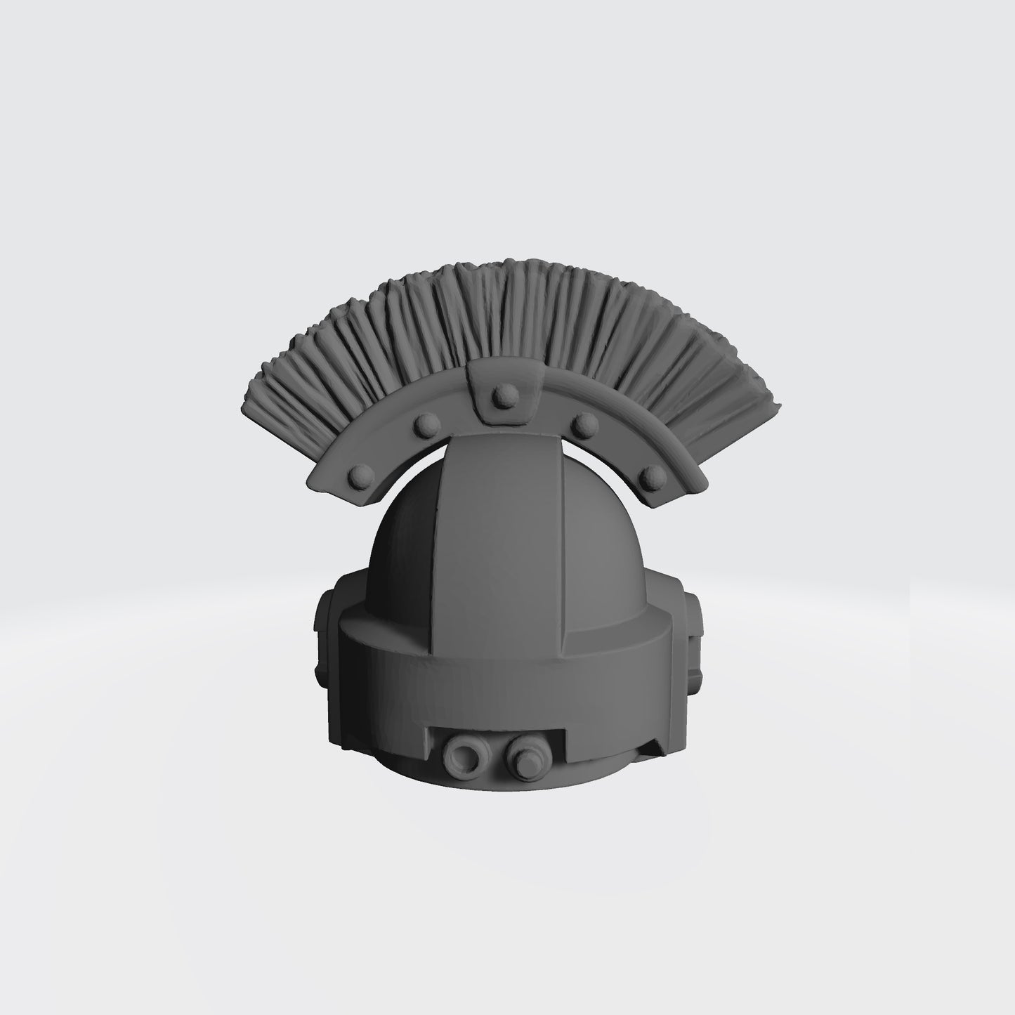 Monarchs Fists Warrior Order Type 4 Helmet with Crest resin upgrade for McFarlane Toys 7-inch armored action figures by Fantasy World Games.