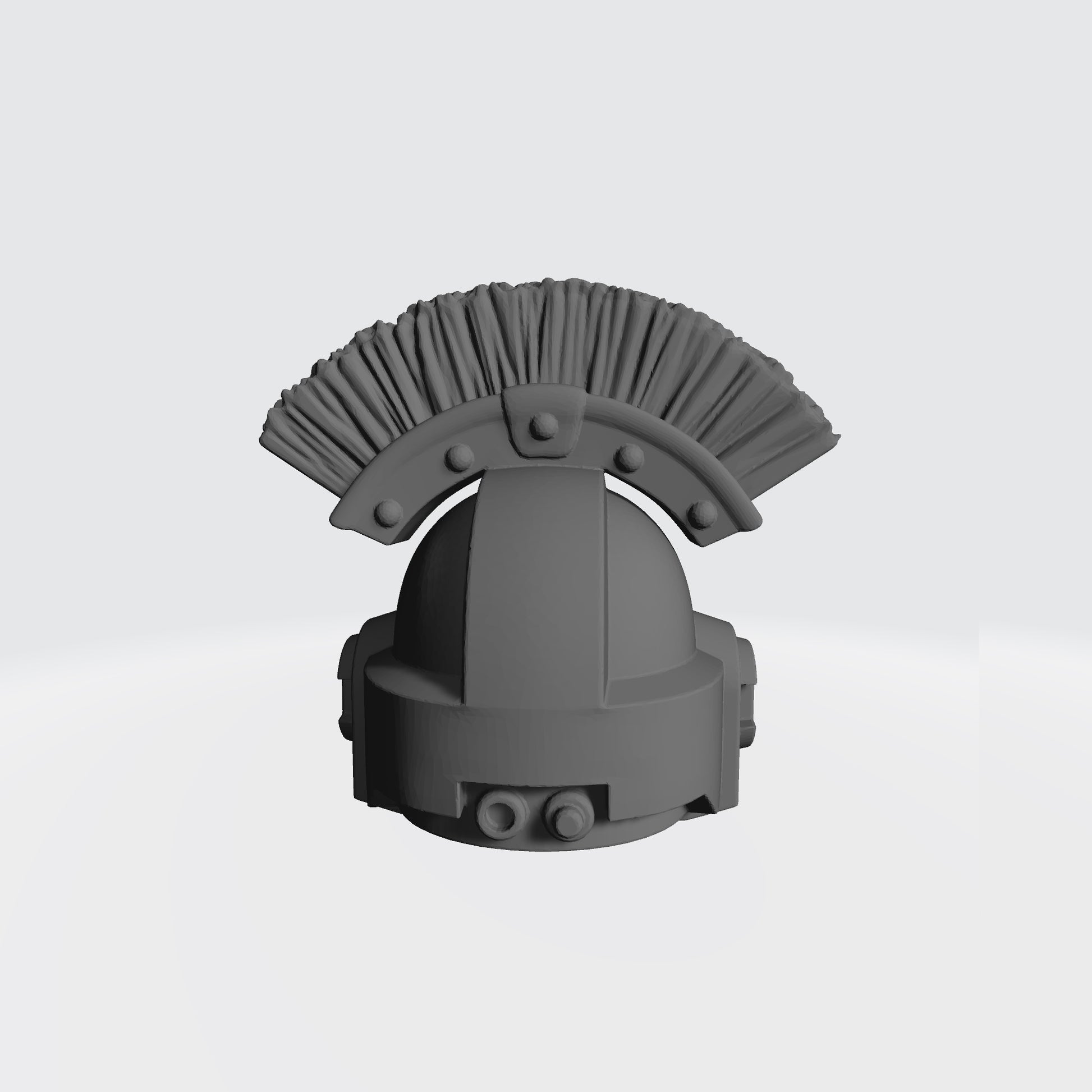 Monarchs Fists Warrior Order Type 4 Helmet with Crest resin upgrade for McFarlane Toys 7-inch armored action figures by Fantasy World Games.