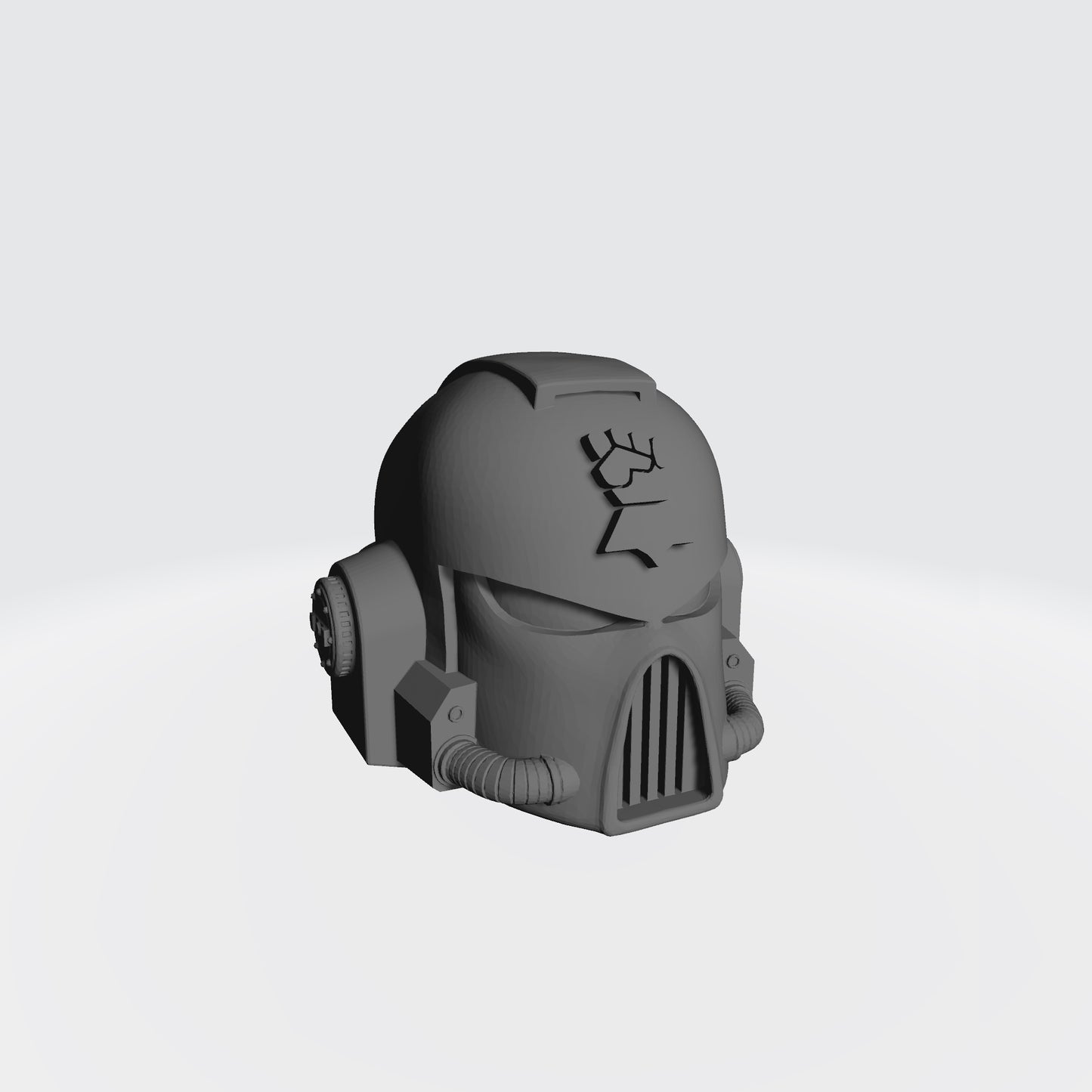 Monarchs Fists Warrior Order Type 7 Helmet resin upgrade compatible with McFarlane Toys 7-inch armored action figures by Fantasy World Games.