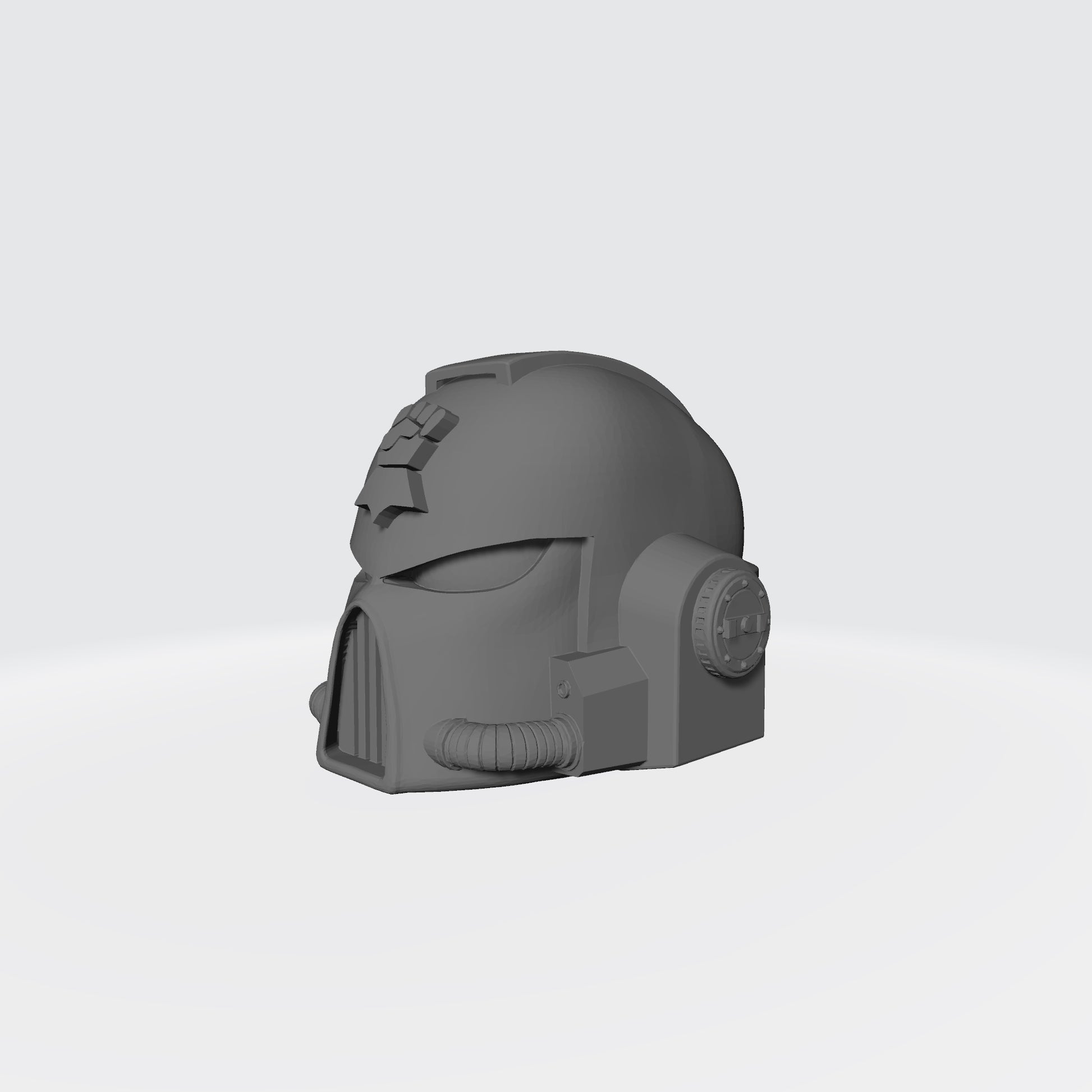 Monarchs Fists Warrior Order Type 7 Helmet resin upgrade compatible with McFarlane Toys 7-inch armored action figures by Fantasy World Games.