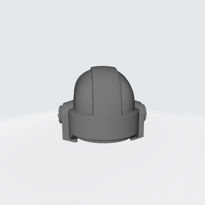 Monarchs Fists Warrior Order Type 7 Helmet resin upgrade compatible with McFarlane Toys 7-inch armored action figures by Fantasy World Games.