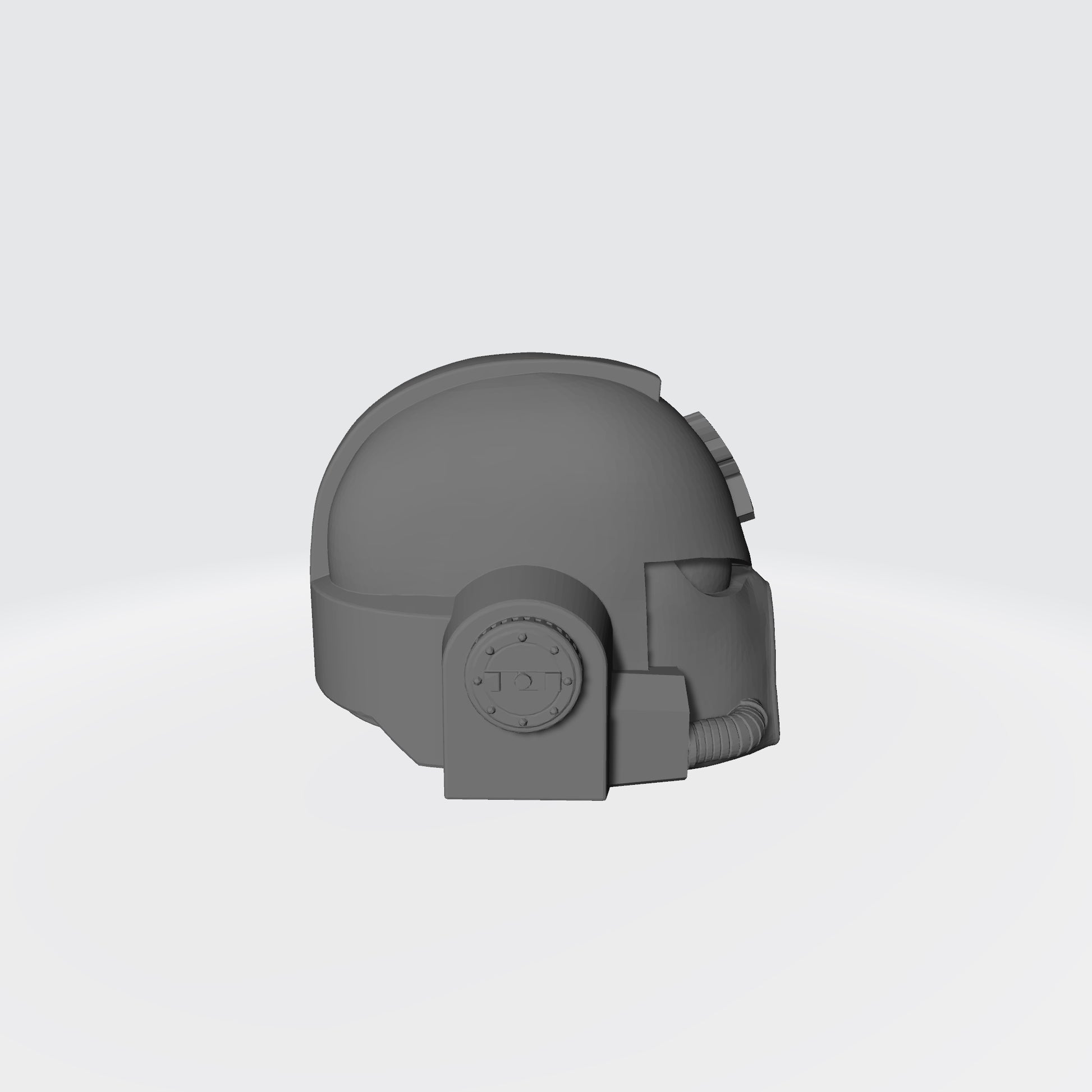 Monarchs Fists Warrior Order Type 7 Helmet resin upgrade compatible with McFarlane Toys 7-inch armored action figures by Fantasy World Games.