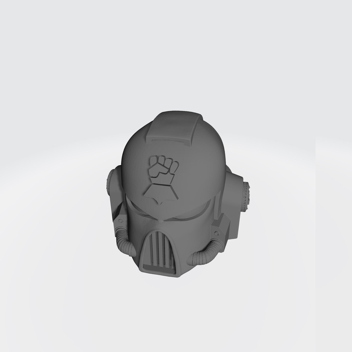Monarchs Fists Warrior Order Type 7 Helmet resin upgrade compatible with McFarlane Toys 7-inch armored action figures by Fantasy World Games.