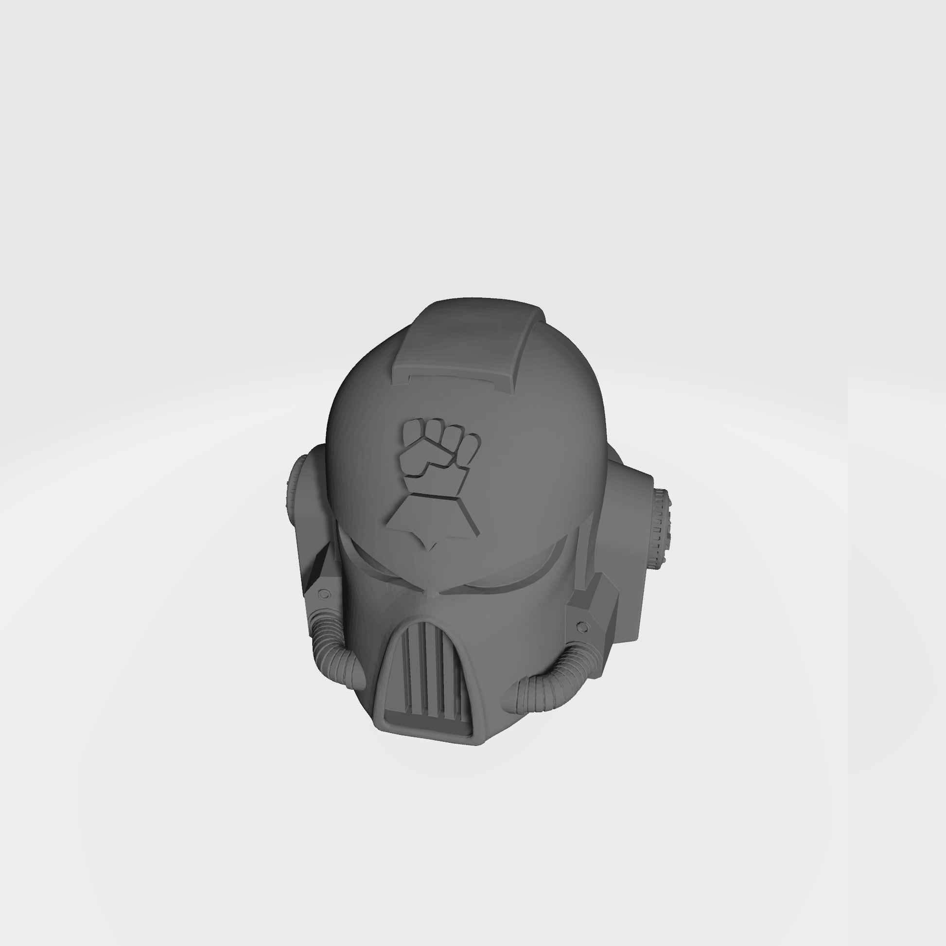Monarchs Fists Warrior Order Type 7 Helmet resin upgrade compatible with McFarlane Toys 7-inch armored action figures by Fantasy World Games.