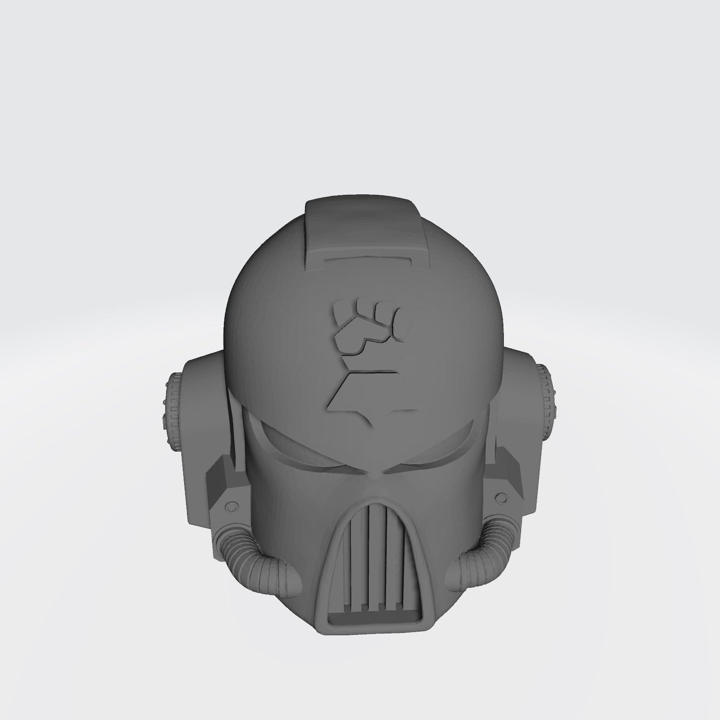 Monarchs Fists Warrior Order Type 7 Helmet resin upgrade compatible with McFarlane Toys 7-inch armored action figures by Fantasy World Games.