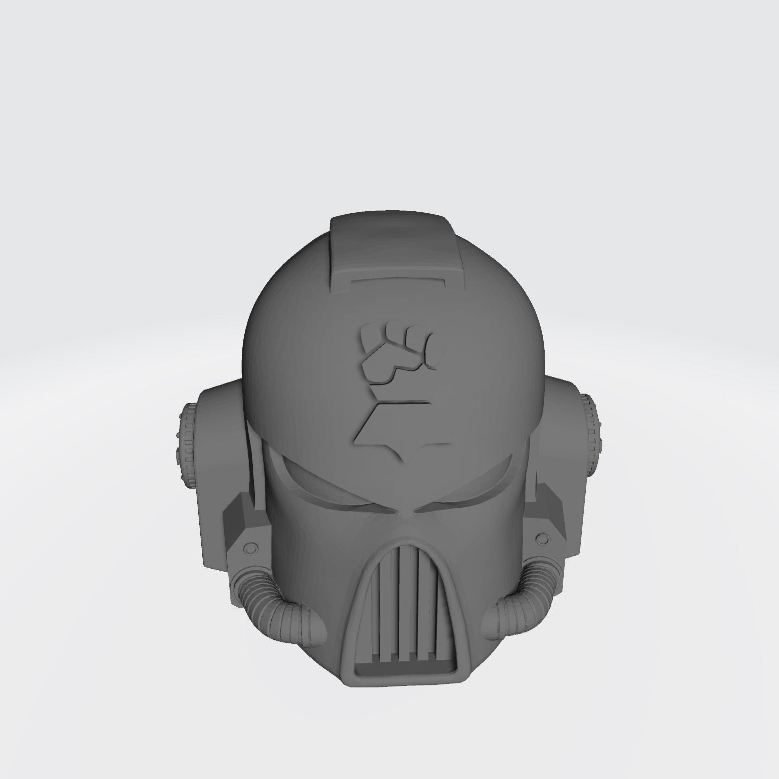 Monarchs Fists Warrior Order Type 7 Helmet resin upgrade compatible with McFarlane Toys 7-inch armored action figures by Fantasy World Games.