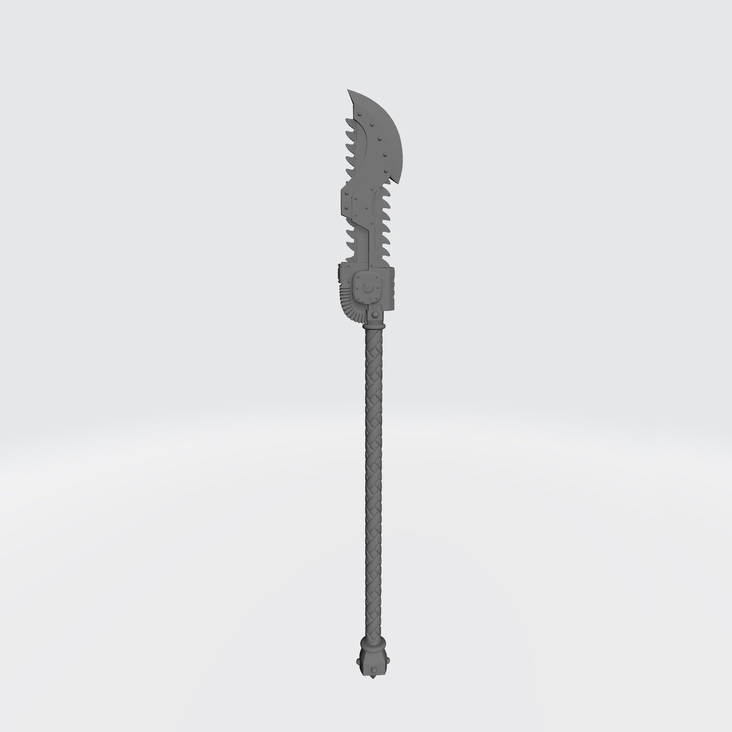 Night Terrors Warrior Order Chain Glaive 02 custom resin polearm weapon compatible with McFarlane Toys 7-inch 1:12 scale armored action figures.