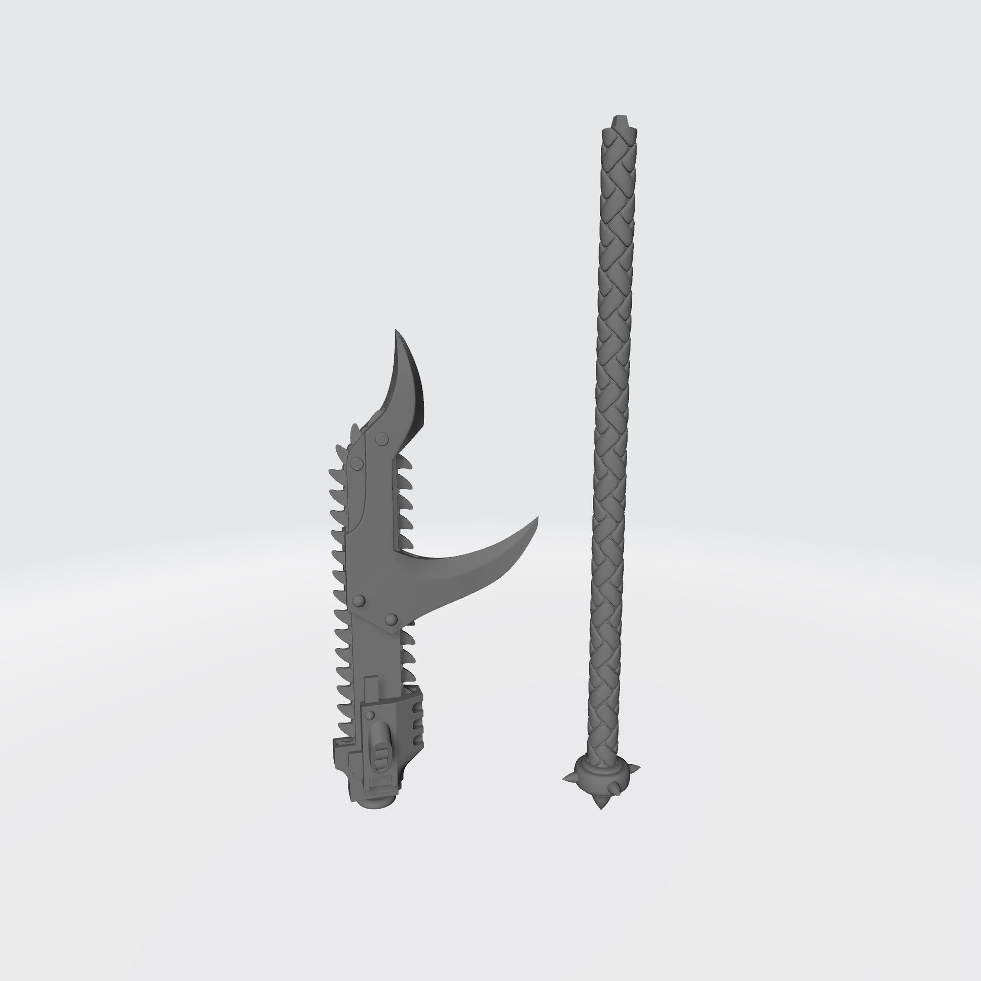 Night Terrors Warrior Order Chain Glaive V1 compatible with McFarlane Toys 7-inch armored action figures