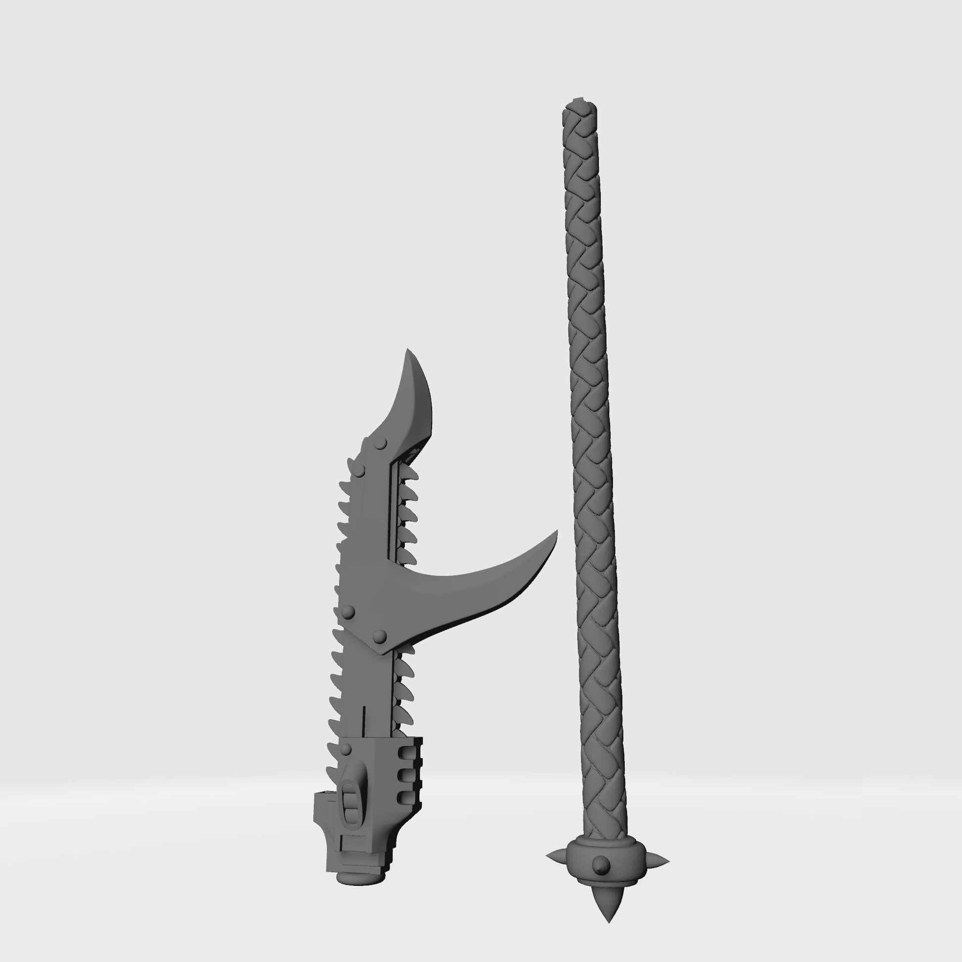 Night Terrors Warrior Order Chain Glaive V1 compatible with McFarlane Toys 7-inch armored action figures