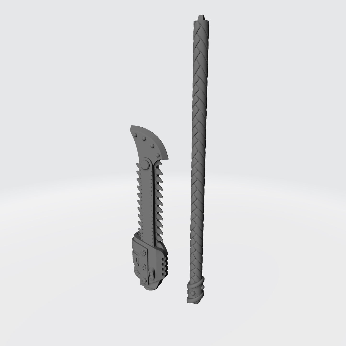 Night Terrors Warrior Order Chain Glaive V3 custom resin melee weapon compatible with McFarlane Toys 1:12 scale figures