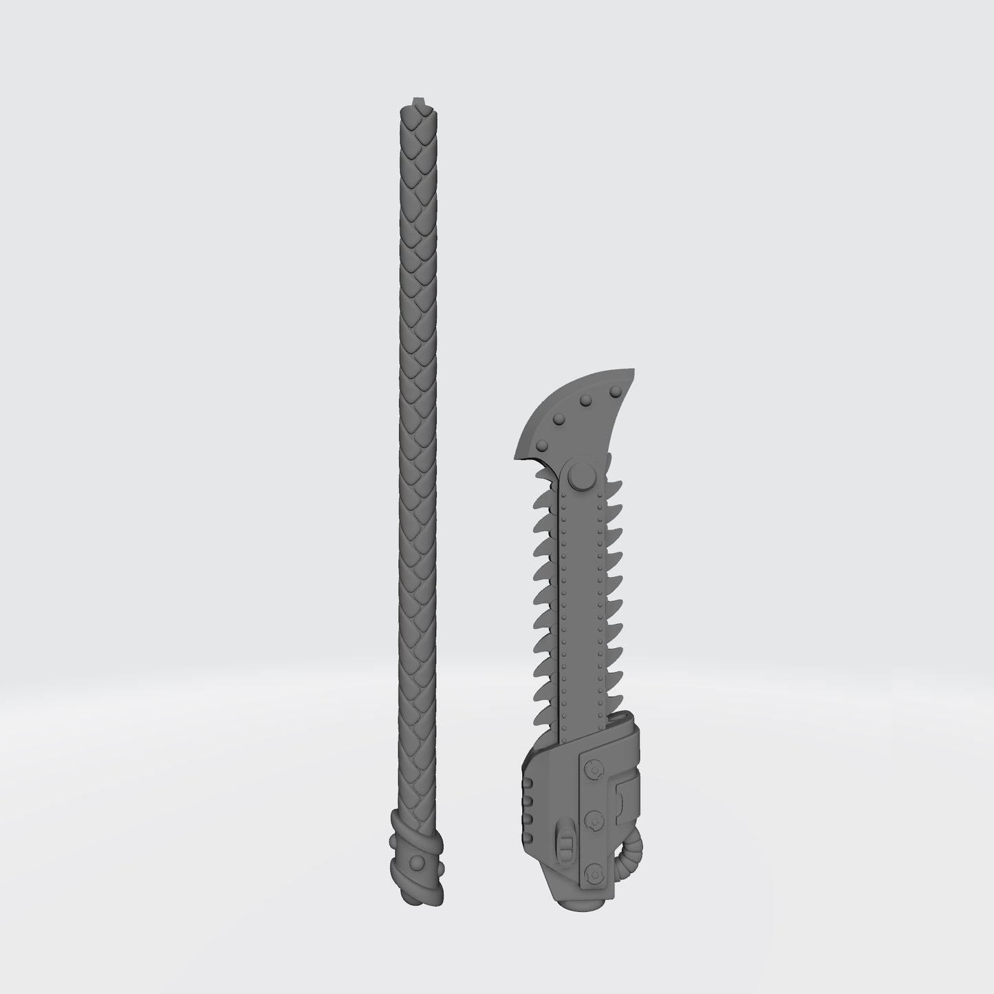 Night Terrors Warrior Order Chain Glaive V3 custom resin melee weapon compatible with McFarlane Toys 1:12 scale figures