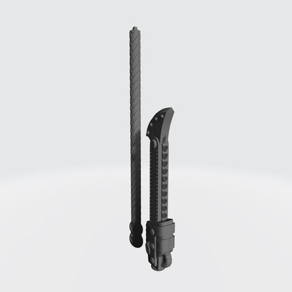 Night Terrors Warrior Order Chain Glaive V3 custom resin melee weapon compatible with McFarlane Toys 1:12 scale figures