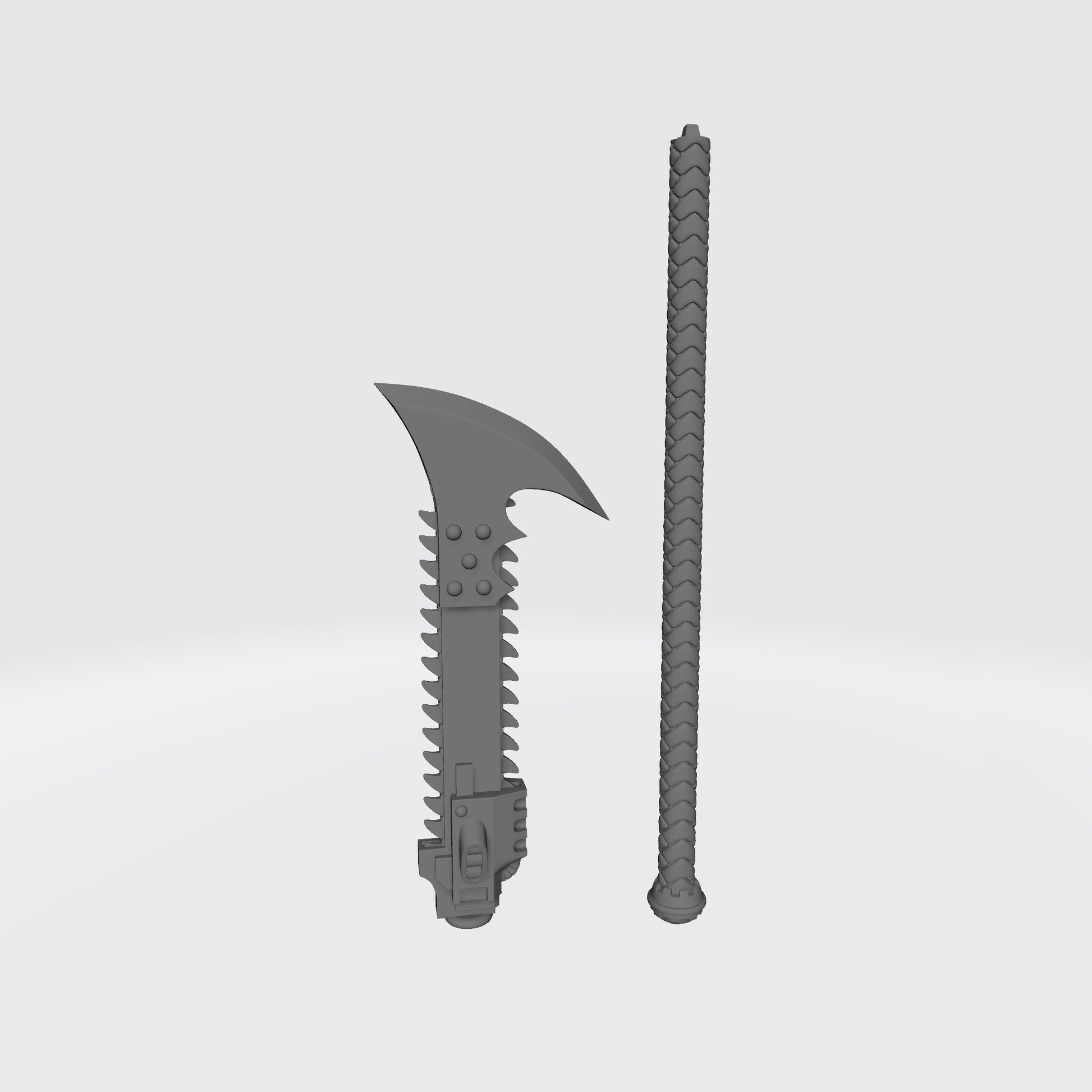 Night Terrors Warrior Order Chain Glaive V4 custom resin close combat weapon compatible with McFarlane 1:12 scale figures