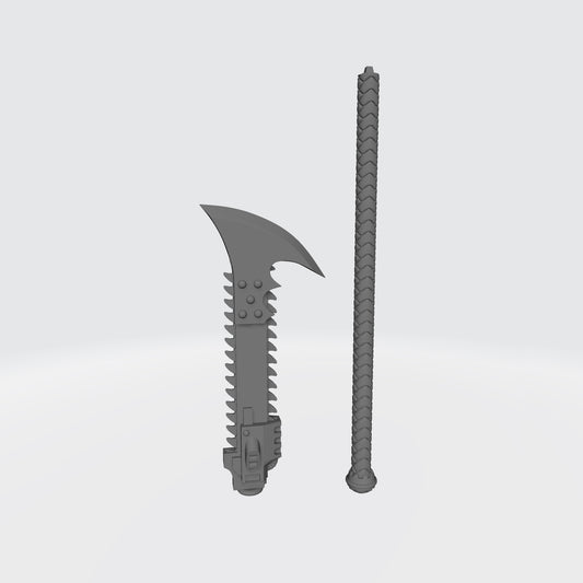 Night Terrors Warrior Order Chain Glaive V4 custom resin close combat weapon compatible with McFarlane 1:12 scale figures