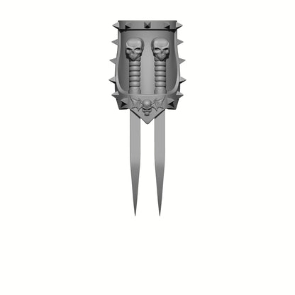 Night Terrors Warrior Order X2 Energy Claws compatible with McFarlane Toys 7-inch armored action figures
