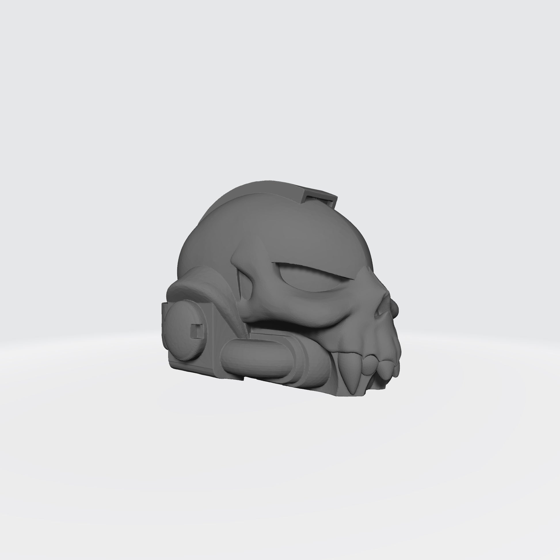 Night Terrors Warrior Order Skull Helmet with Fangs custom resin helmet compatible with McFarlane Toys 7-inch armored action figures
