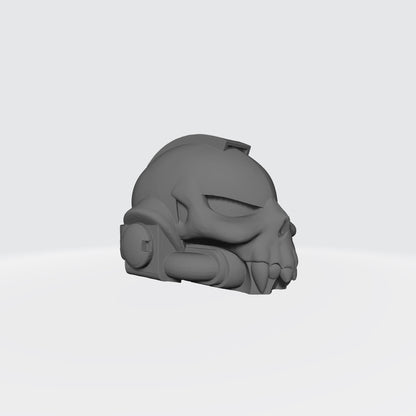 Night Terrors Warrior Order Skull Helmet with Fangs custom resin helmet compatible with McFarlane Toys 7-inch armored action figures