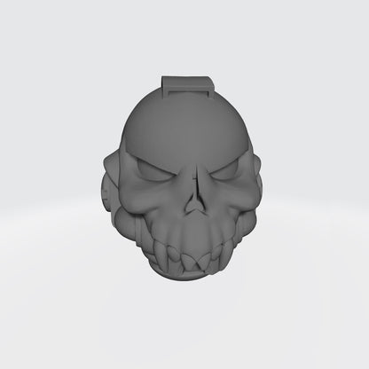 Night Terrors Warrior Order Skull Helmet with Fangs custom resin helmet compatible with McFarlane Toys 7-inch armored action figures
