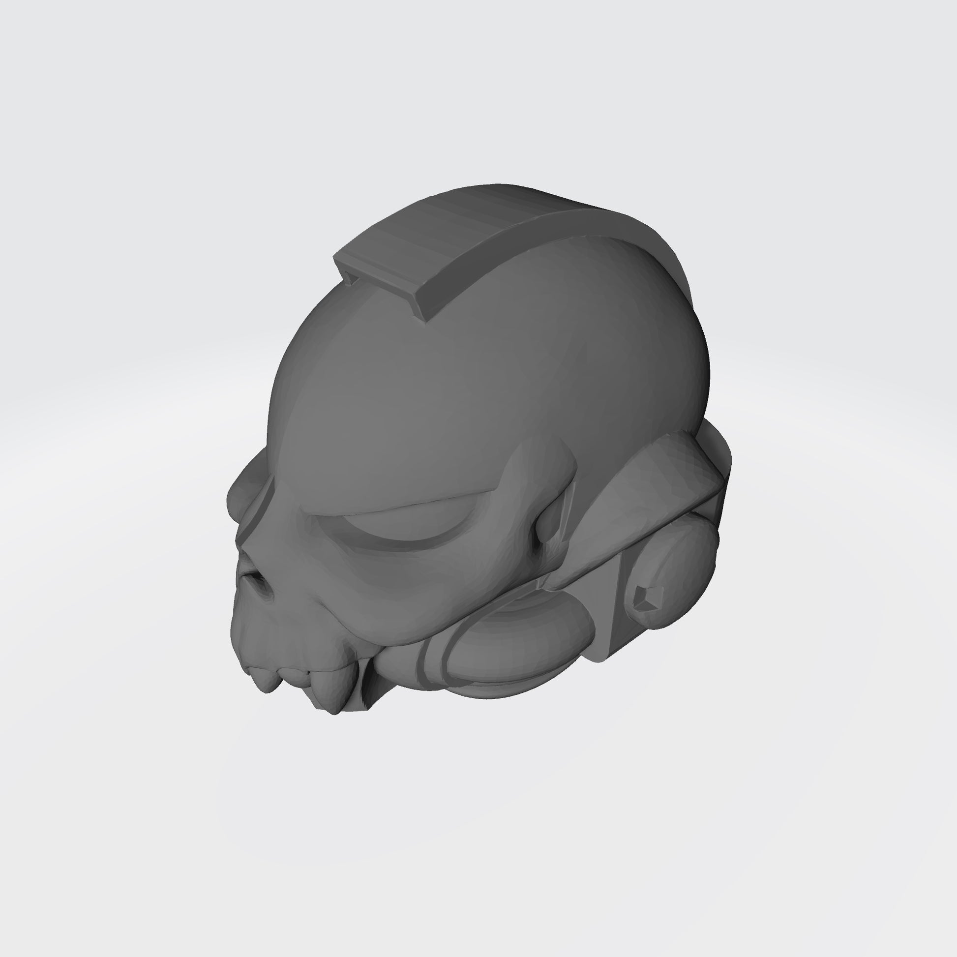 Night Terrors Warrior Order Skull Helmet with Fangs custom resin helmet compatible with McFarlane Toys 7-inch armored action figures