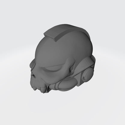 Night Terrors Warrior Order Skull Helmet with Fangs custom resin helmet compatible with McFarlane Toys 7-inch armored action figures