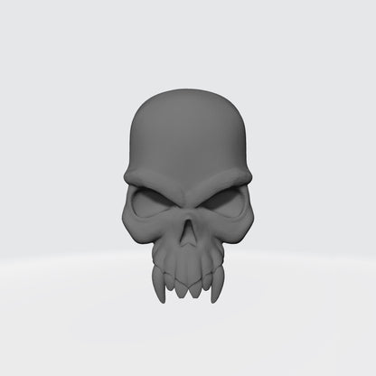 Night Terrors Warrior Order skull shoulder pad decal compatible with McFarlane Toys 7-inch armored action figures