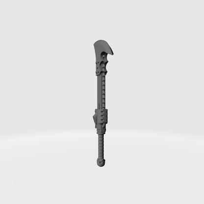 Night Terrors Warrior Order Soulreaper Chain Blade with Rivets compatible with McFarlane Toys 7-inch 1:12 scale armored action figures