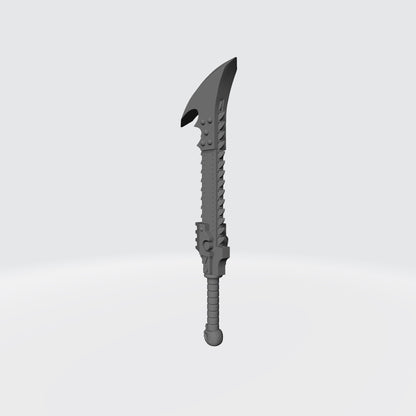 Night Terrors Warrior Order Soulreaper Chain Blade with Rivets compatible with McFarlane Toys 7-inch 1:12 scale armored action figures