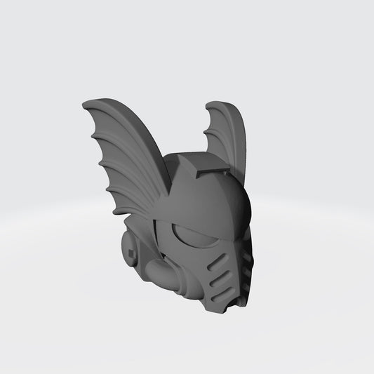 Night Terrors Warrior Order Type 10 Tactical Helmet with Demon Wings custom resin helmet compatible with McFarlane Toys 7-inch armored action figures