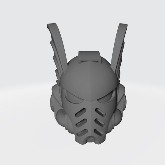 Night Terrors Warrior Order Type 10 Tactical Helmet with Demon Wings custom resin helmet compatible with McFarlane Toys 7-inch armored action figures