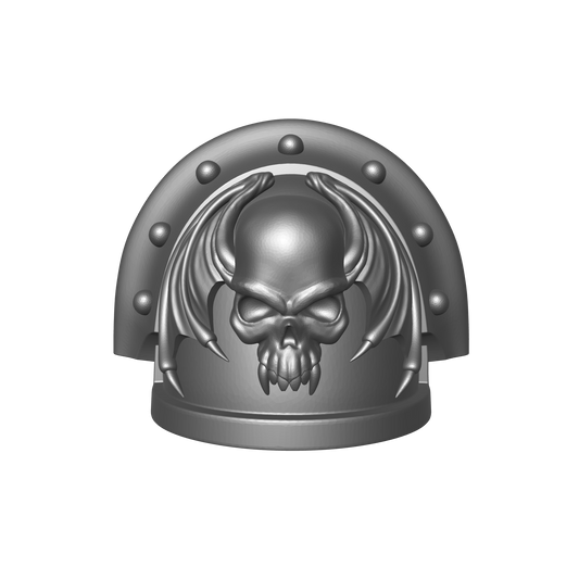 Night Terrors Warrior Order Type 3 V11 Shoulder Pad compatible with JoyToy 1:18 scale armored action figures custom resin armor