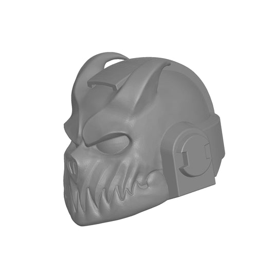 Night Terrors Warrior Order Type 7 Demon Helmet inspired by Slaughter to Prevail compatible with McFarlane Toys 7-inch armored action figures