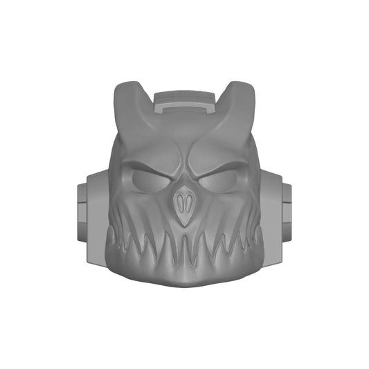 Night Terrors Warrior Order Type 7 Demon Helmet inspired by Slaughter to Prevail compatible with McFarlane Toys 7-inch armored action figures