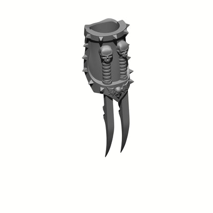 Night Terrors Warrior Order X2 Energy Claws compatible with McFarlane Toys 7-inch armored action figures