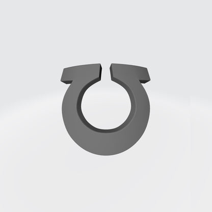 Omega Sentinels Warrior Order resin shoulder pad 3D decal compatible with McFarlane Toys 7-inch armored action figures.