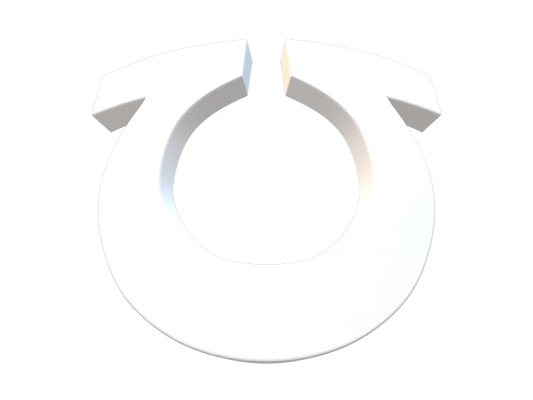 Omega Sentinels Warrior Order resin shoulder pad 3D decal compatible with McFarlane Toys 7-inch armored action figures.