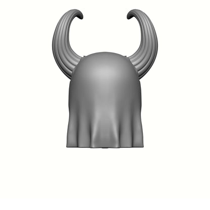 Plague Lord Warrior hooded helm with two horns compatible with McFarlane Toys 7-inch armored action figures custom resin head swap