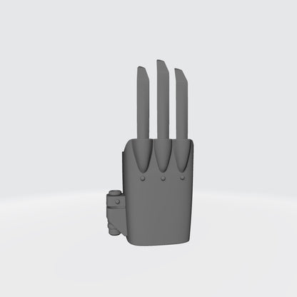 Raven Warrior Order Artisan Pattern Energy Claws compatible with McFarlane Toys 7-inch armored action figures