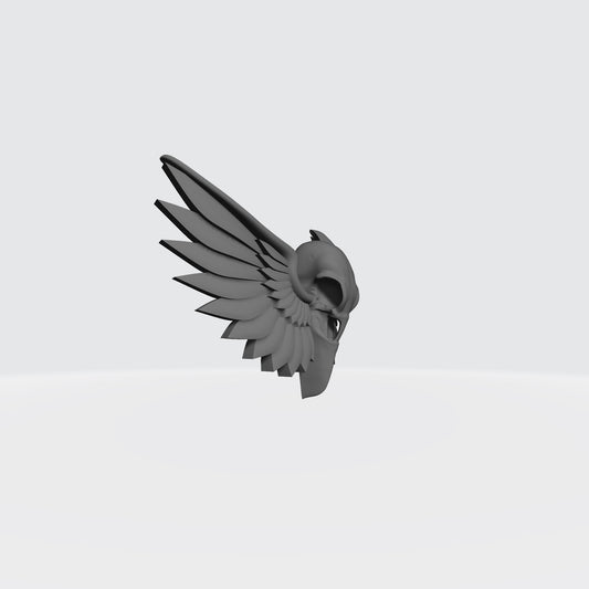 Raven Warrior Order Chestplate Decal with Raven Skull compatible with McFarlane Toys 7-inch armored action figures
