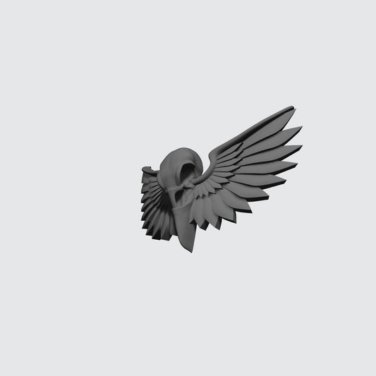 Raven Warrior Order Chestplate Decal with Raven Skull compatible with McFarlane Toys 7-inch armored action figures