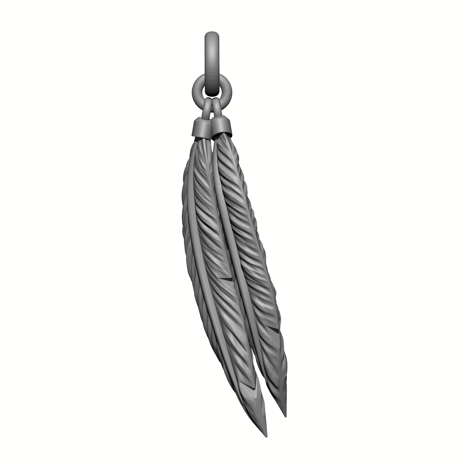Raven Warrior Order Dual Feather Talisman custom resin belt relic accessory compatible with McFarlane Toys 7-inch armored action figures.