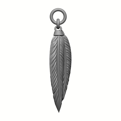 Raven Warrior Order Dual Feather Talisman custom resin belt relic accessory compatible with McFarlane Toys 7-inch armored action figures.