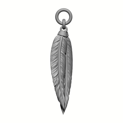 Raven Warrior Order Dual Feather Talisman custom resin belt relic accessory compatible with McFarlane Toys 7-inch armored action figures.