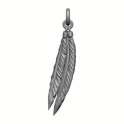 Raven Warrior Order Dual Feather Talisman custom resin belt relic accessory compatible with McFarlane Toys 7-inch armored action figures.